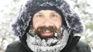 barba e capelli in inverno